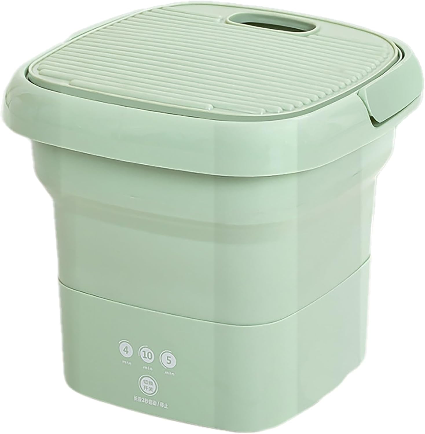 Small Washing Machine Portable， Washer Machine， for Apartments, Dorm, Camping, RV, Travel Laundry (Color : Green)
