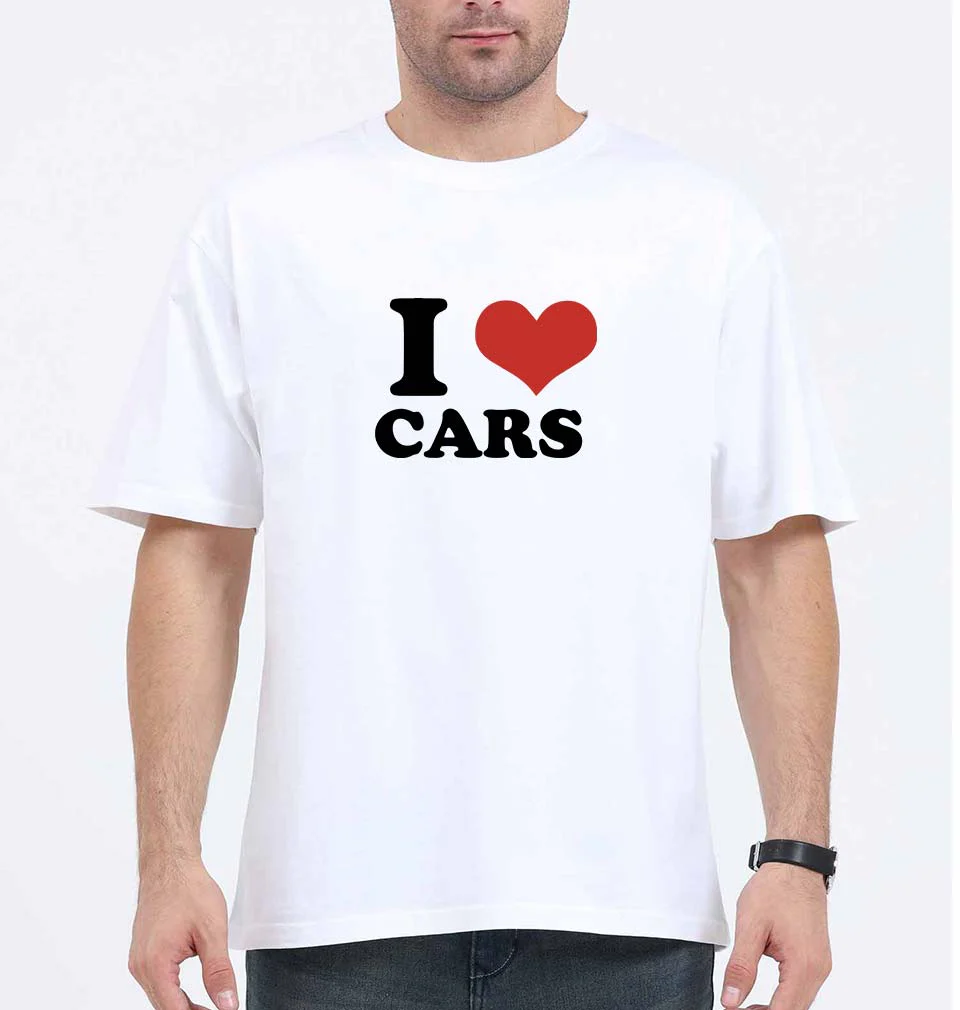 I LOVE CARS Oversized T-Shirt for Men