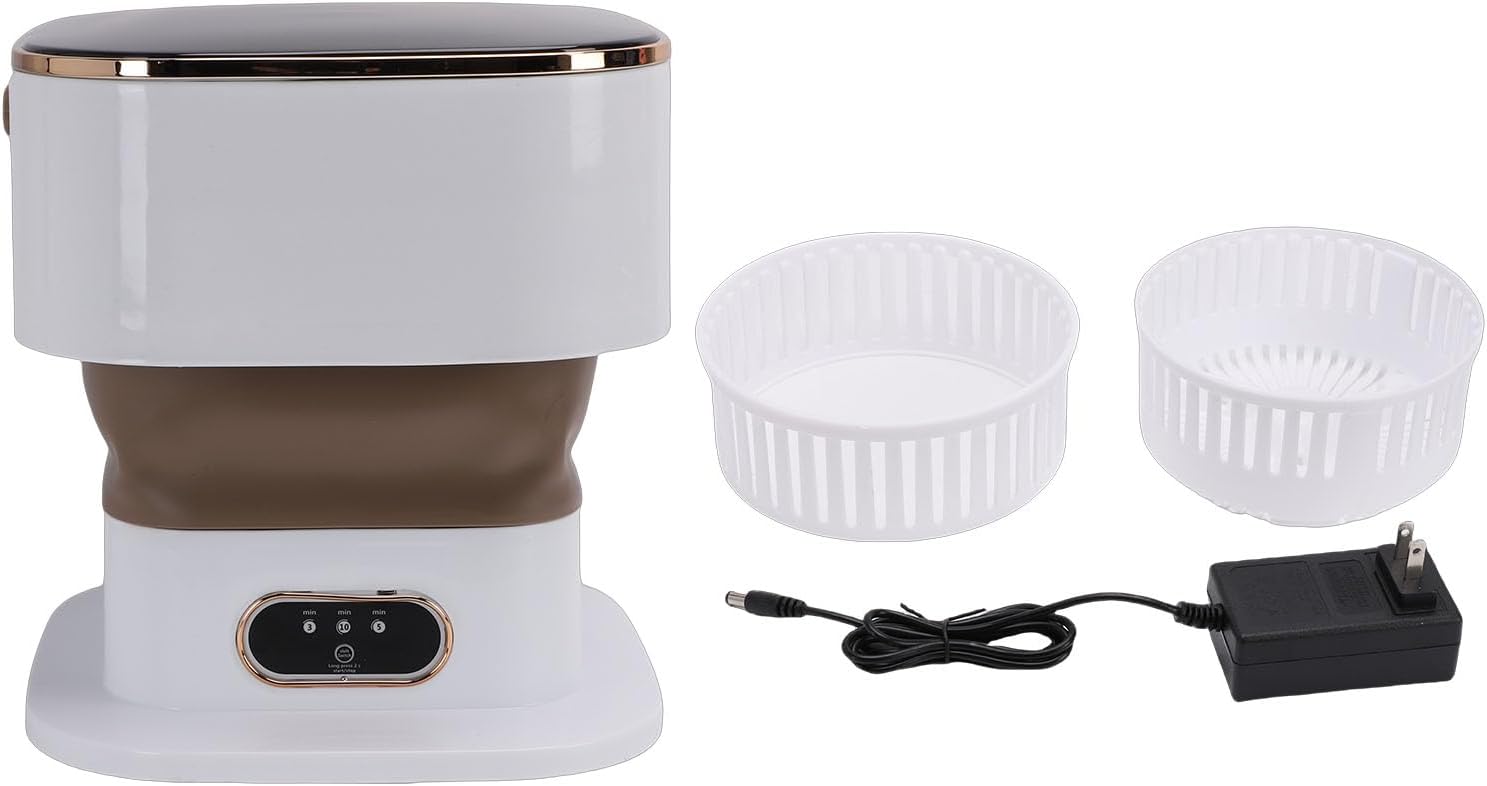 Portable Washing Machine,15L Collapsible Mini Washer with 3 Cleaning Modes Small Foldable Laundry Machine for Camping Dorms RVs Apartments Baby Clothes Underwear Socks
