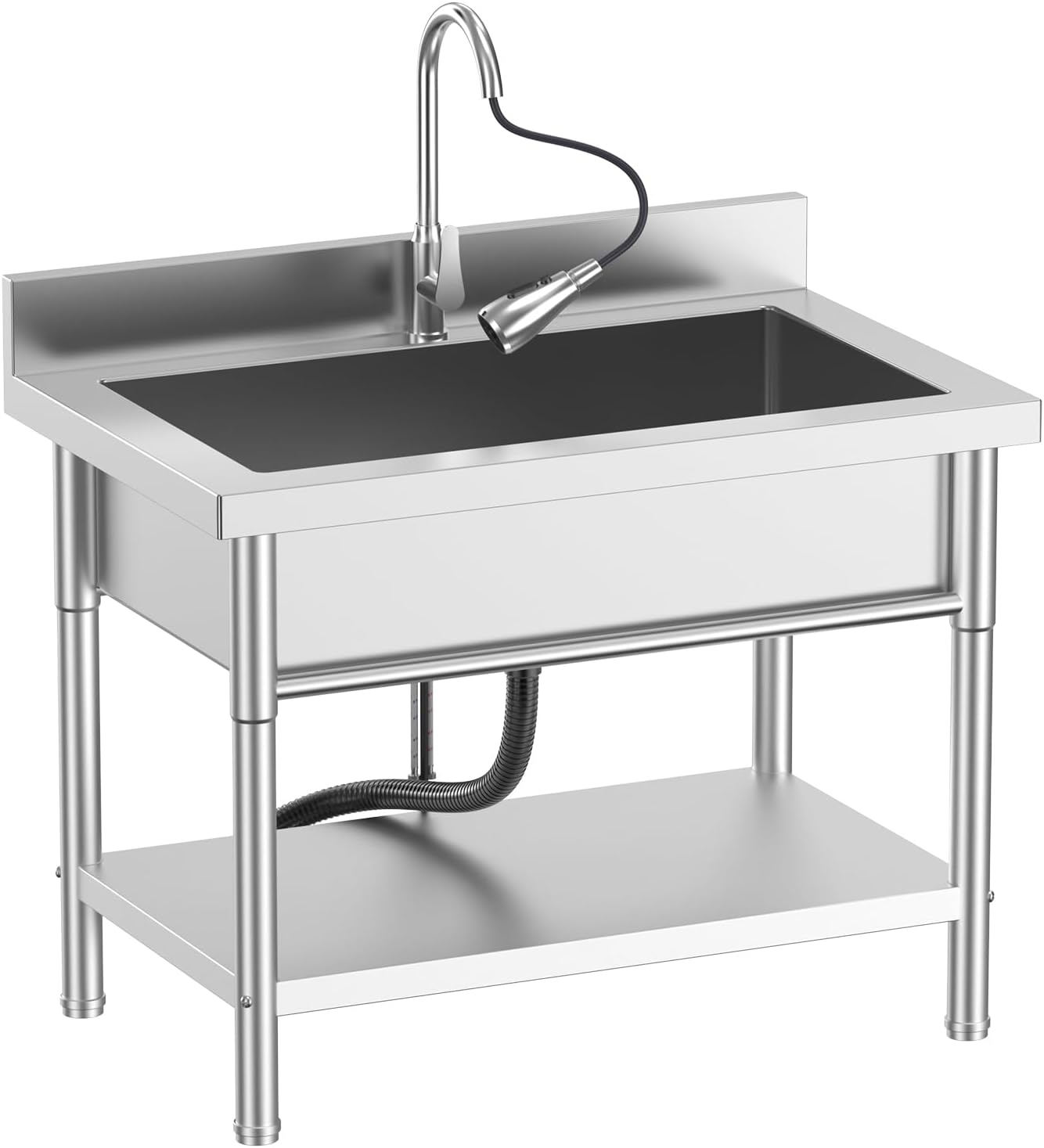 Stainless Steel Utility Sink, 39.5