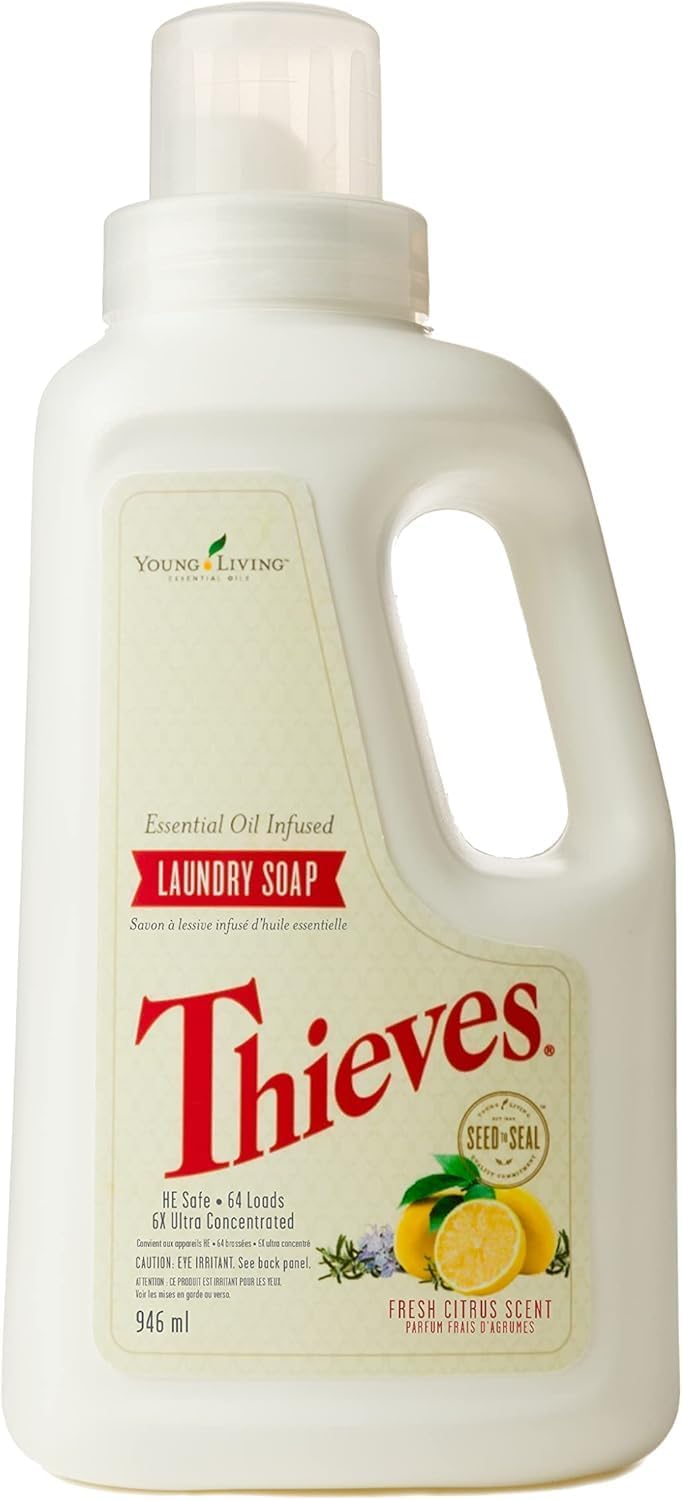 Young Living Thieves Ultra Concentrated Laundry Soap - Potent and Plant Based - 32 fl oz