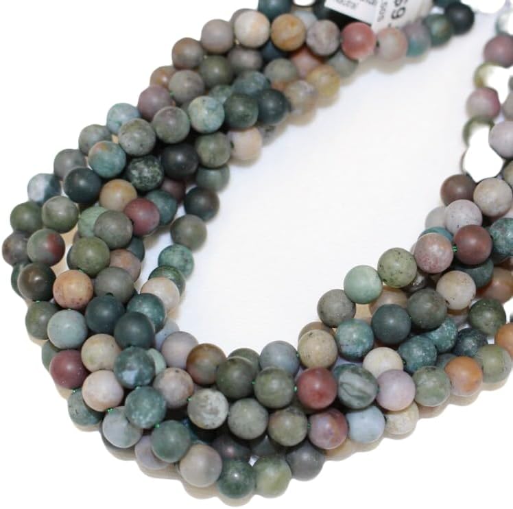 13 inch Strand of Natural gem Indian Agate, 10mm Round Smooth Beads for DIY Jewelry Making. | Beads_04815