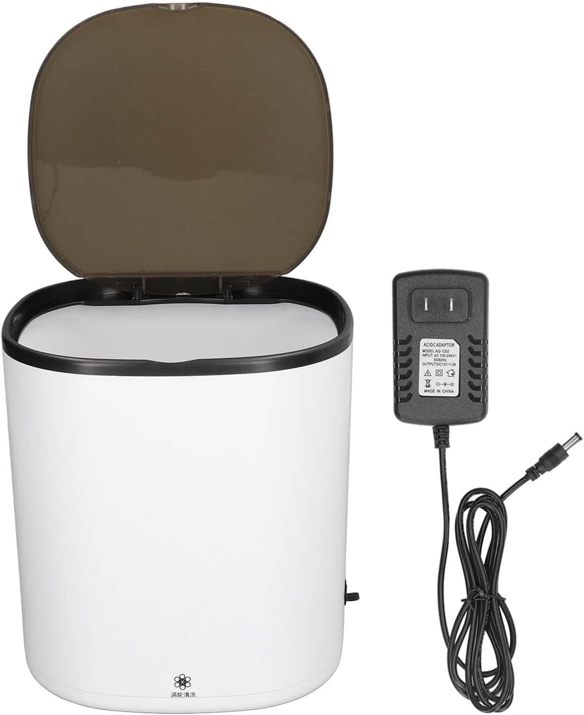 4.5L Portable Mini Washing Machine Small Socks Dorm Pants Turbo Bucket Washer for White Compact Pail Washing Equipment Laundry Machine Pot Washers (US Plug)