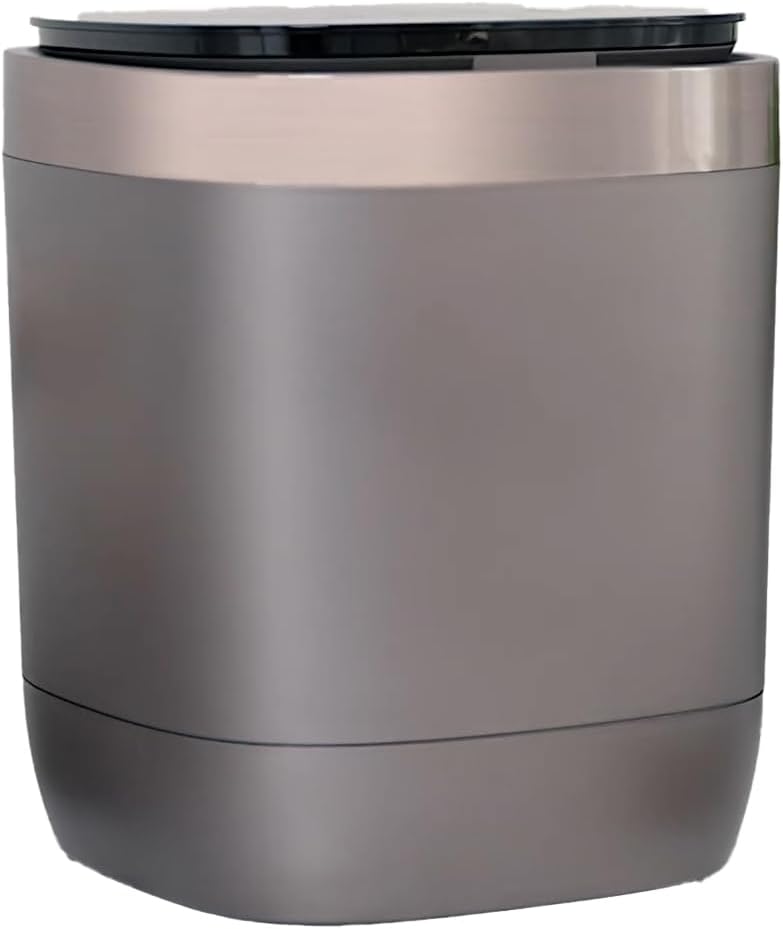 Auto Mini Washing Machine for Underwear, Socks & Delicates - 7L(1kg) Capacity with Heat Dry & Ozone Care System, Built-in Drain/Spin Functions