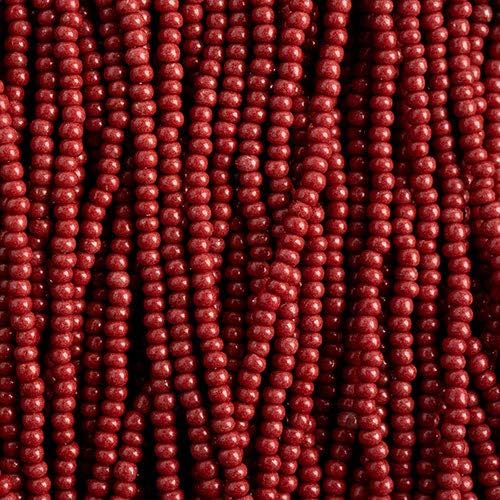 Czech Glass Seed Beads 10/0 (2.3mm Diameter) Terra Intensive Brown Strung DIY Jewelry Making Beads - 500g Bulk Bag by Preciosa (Jablonex)