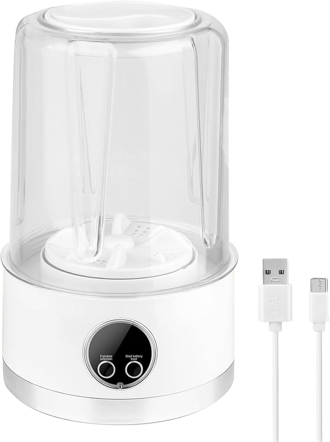 Mini Washing Machine - Small Washing Machine for Underwear | 1L Gentle Rechargeable Appliance Deep Cleaning Equipment for Travel Dorm Apartment Hotel Camping Bathroom