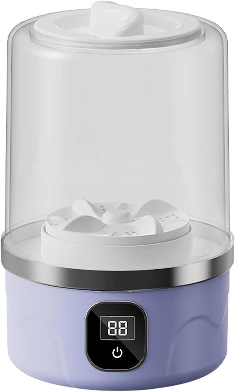 Mini Portable Washing Machine，Cleaning for Underwear, Socks & Baby Clothes, Compact Travel Laundry For Apartment, Dorm, Camping, White(C)