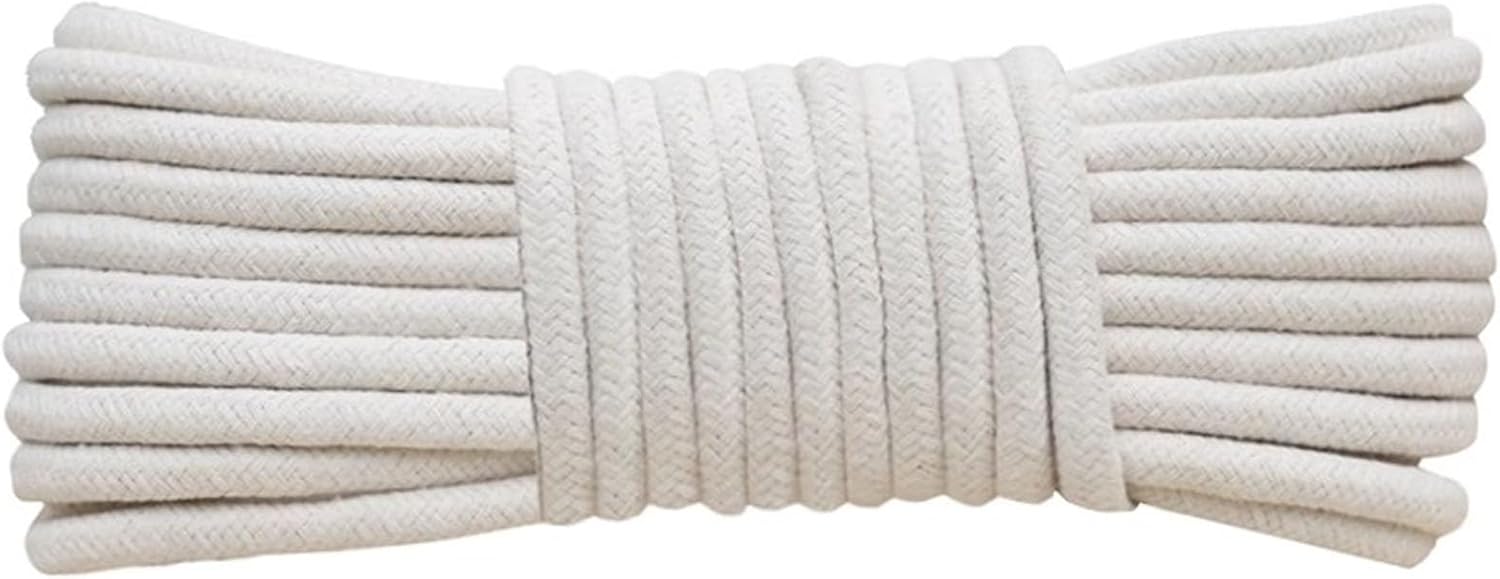 Cotton String Ball, Elastic cord, thread beading string,Macrame Rope 100m Thick Cotton Rope 4/6/8/10mm,Core-Spun Macrame Cord Soft Durable,Multipurpose Macrame Cotton Cord for DIY Crafts,Gardening,Bun