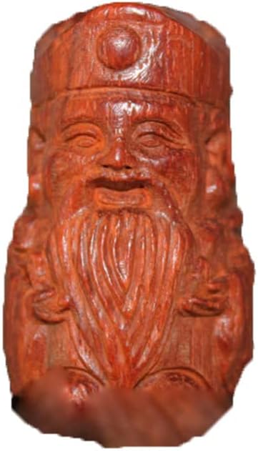 Mascot Wooden Crafts Wood Carving Art Wood Decoration Artwork 印度小叶紫檀福禄寿手把件 摆件 雕刻小摆件 手把件(印度小叶紫檀福禄寿手把件)