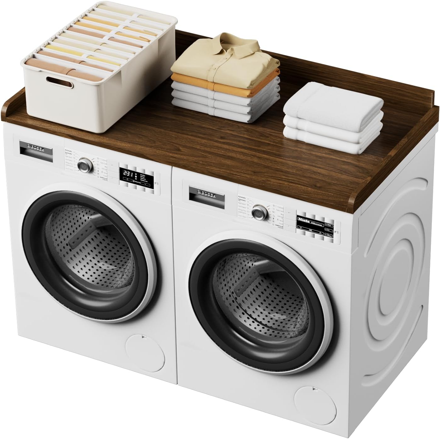 Washer Dryer Countertop, Washer Dryer Topper, Solid Wood Washers and Dryers Countertop, 54