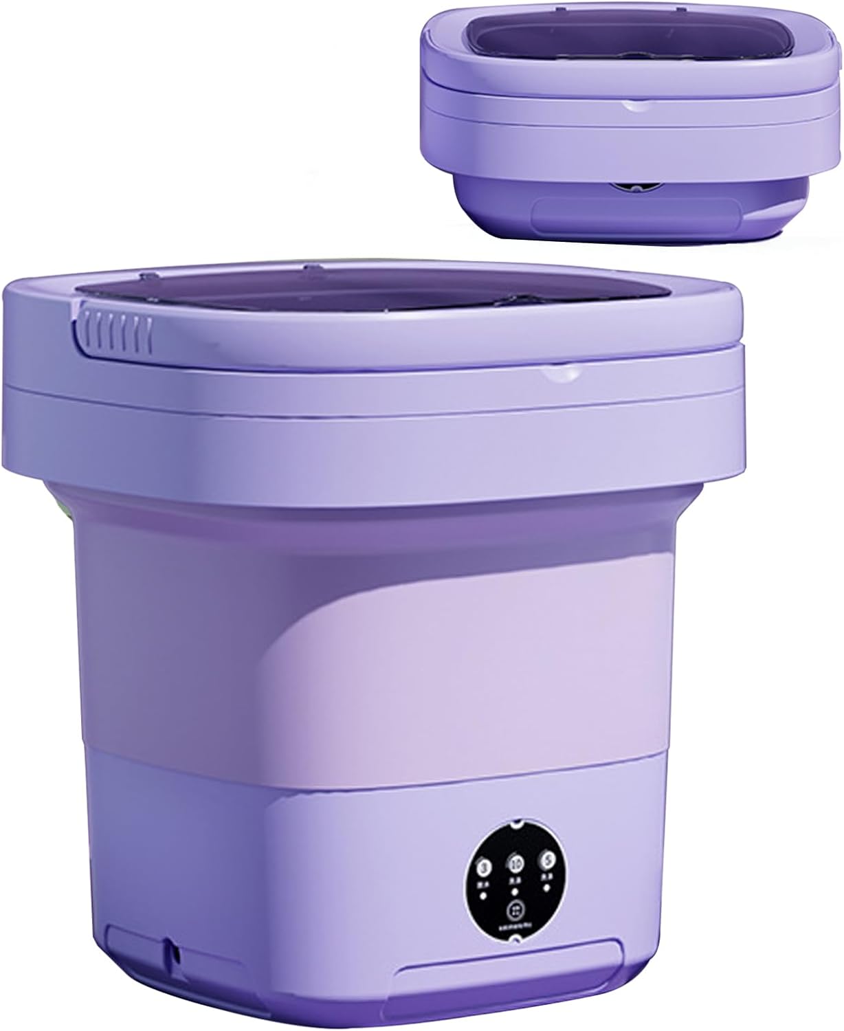 Portable Washing Machine, Mini Foldable Washer and Spin Dryer Small Washing Machine with 3 Modes for Travel, RV, Camping, Apartments or Home Laundry Used,Purple