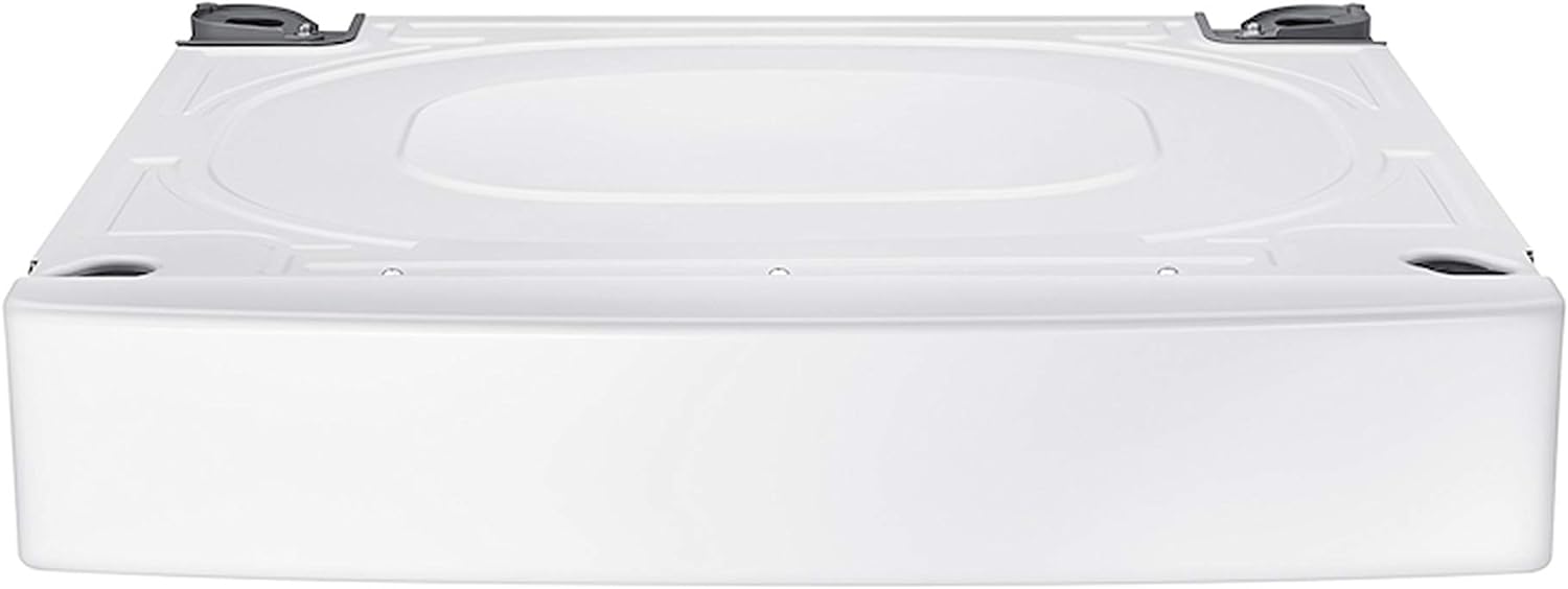 SAMSUNG 27” Wide Laundry Riser Pedestal Stand for 27” Wide Front Load Washer or Dryer, Lifts Machine 6”in Height, WE272NW/A3, White