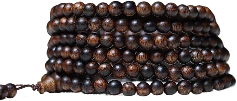 Agarwood 5mm×216pcs Vietnam Nha Trang Agarwood Skewers Beads Rosary Collection Class