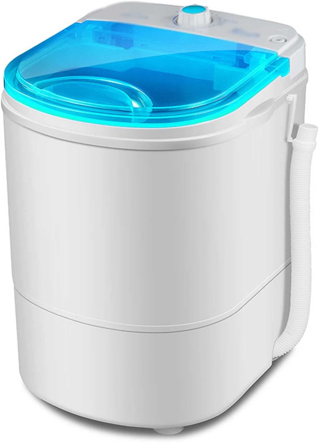 Portable Washing Machine Household Small Single Tube Laundry Machine semi-Automatic Mini Washer and Dryer Combo with 10 Lb Capacity Suitable for Camping Travel Apartment