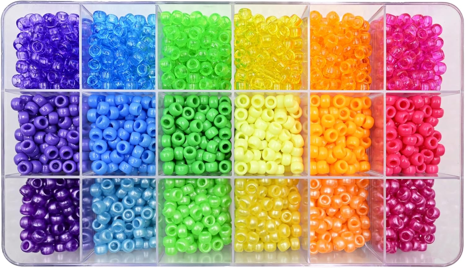 Creatology Rainbow Pony Beads Set, 9 Packs: 2,300 ct. (20,700 Total)
