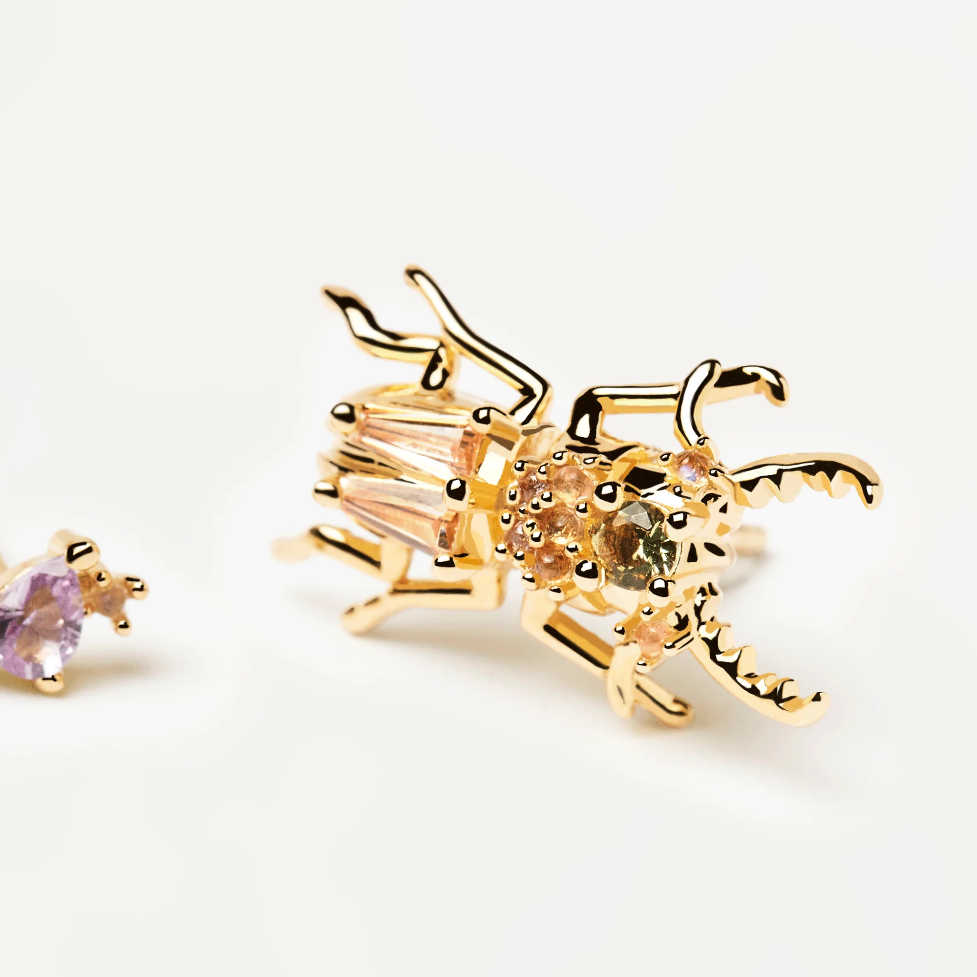 Courage Beetle Earrings