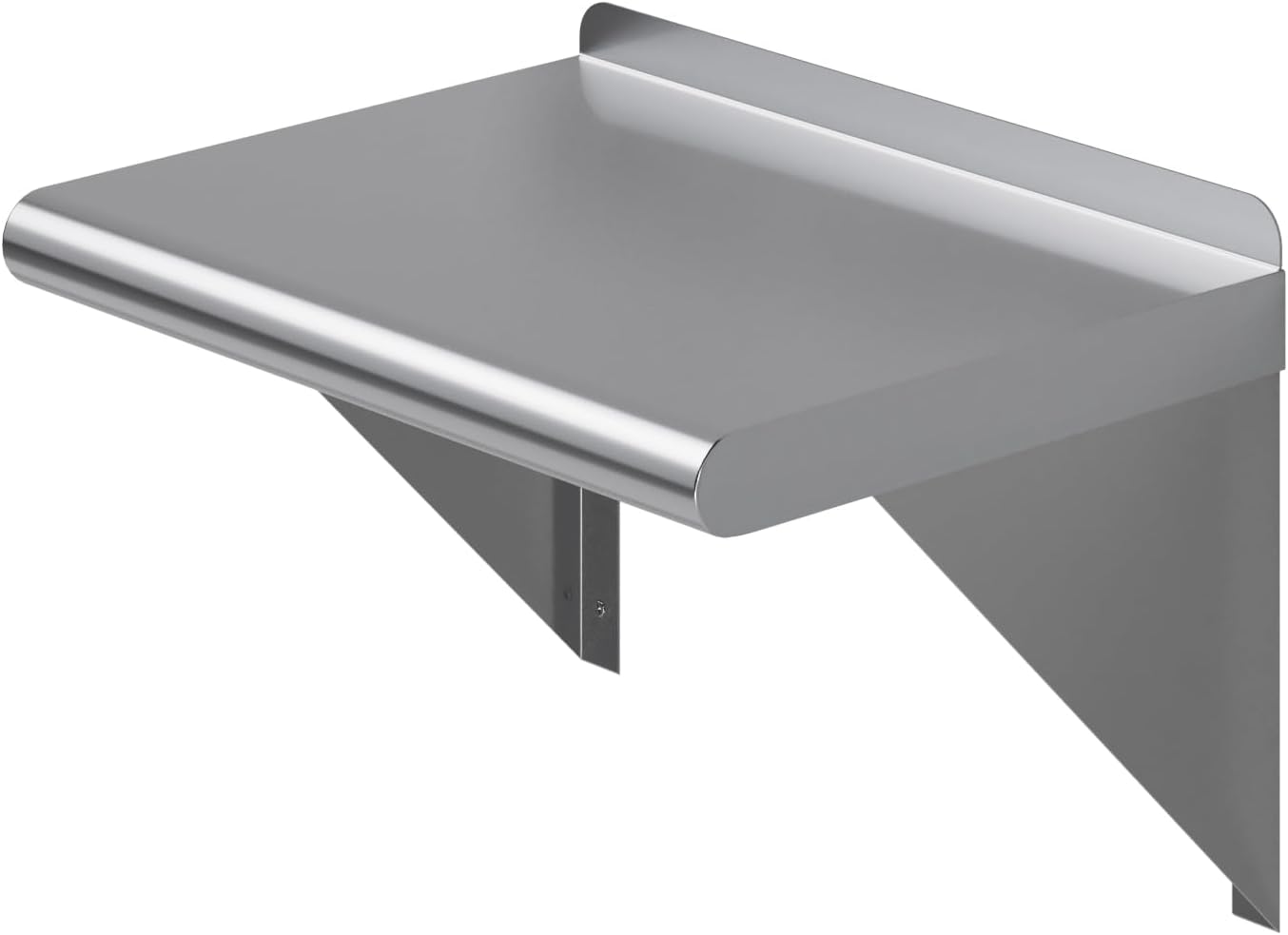 AmGood 12 in. x 16 in. Stainless Steel Wall Shelf | NSF Certified | Appliance & Equipment Metal Shelving | Kitchen, Restaurant, Garage, Laundry, Utility Room