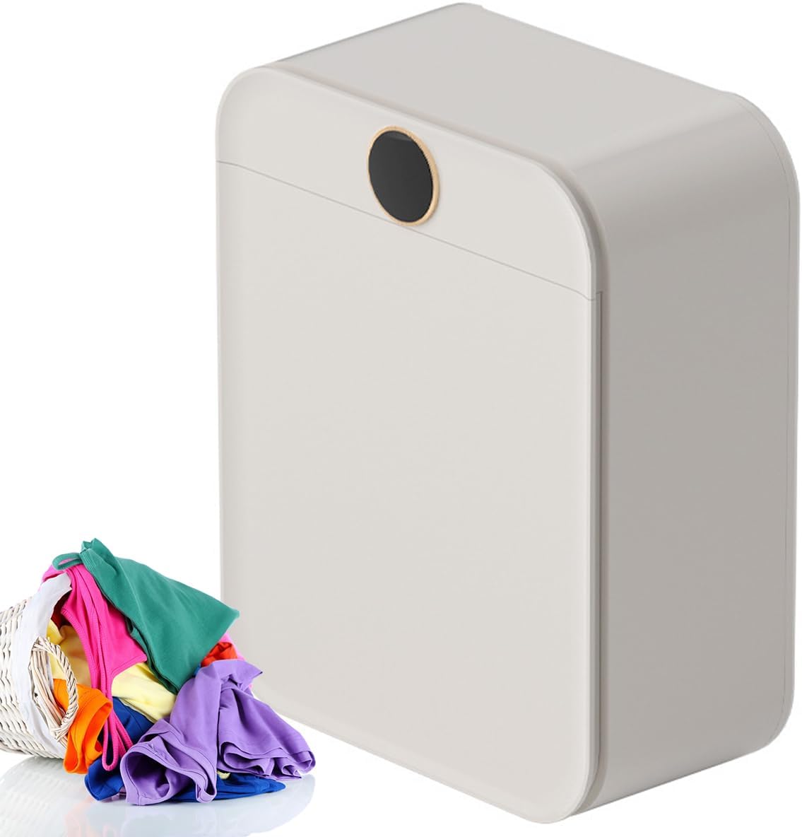 Compact Vented Tumble Dryer, 8L Small Tumble Laundry Dryer with Smart Touch Screen, Timer and 2 Heat Settings