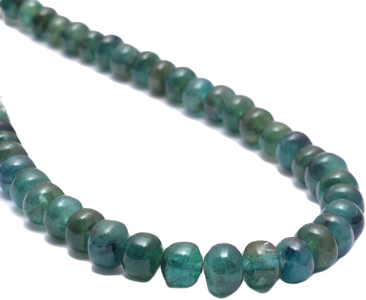 13 inch Strand of Natural gem Grandidierite, 5-6mm rondelle Smooth Beads for DIY Jewelry Making. | Beads_03825