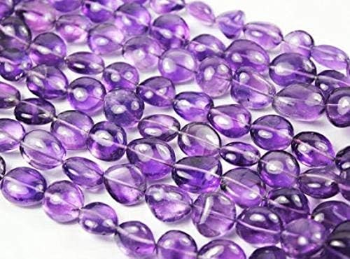 1 strand purple amethyst tumbled, freeform smooth 15'' long strand gemstone beads, jewelry supplies for jewelry making, for meditation jewellery gemstone 8mm to 12mm
