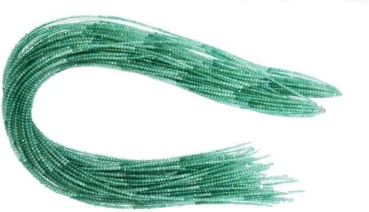 5 Strands/AAA Quality Green Onyx Shaded Faceted Beads (Machine Cut) / 2.0-2.5 mm / 13.5 Inch