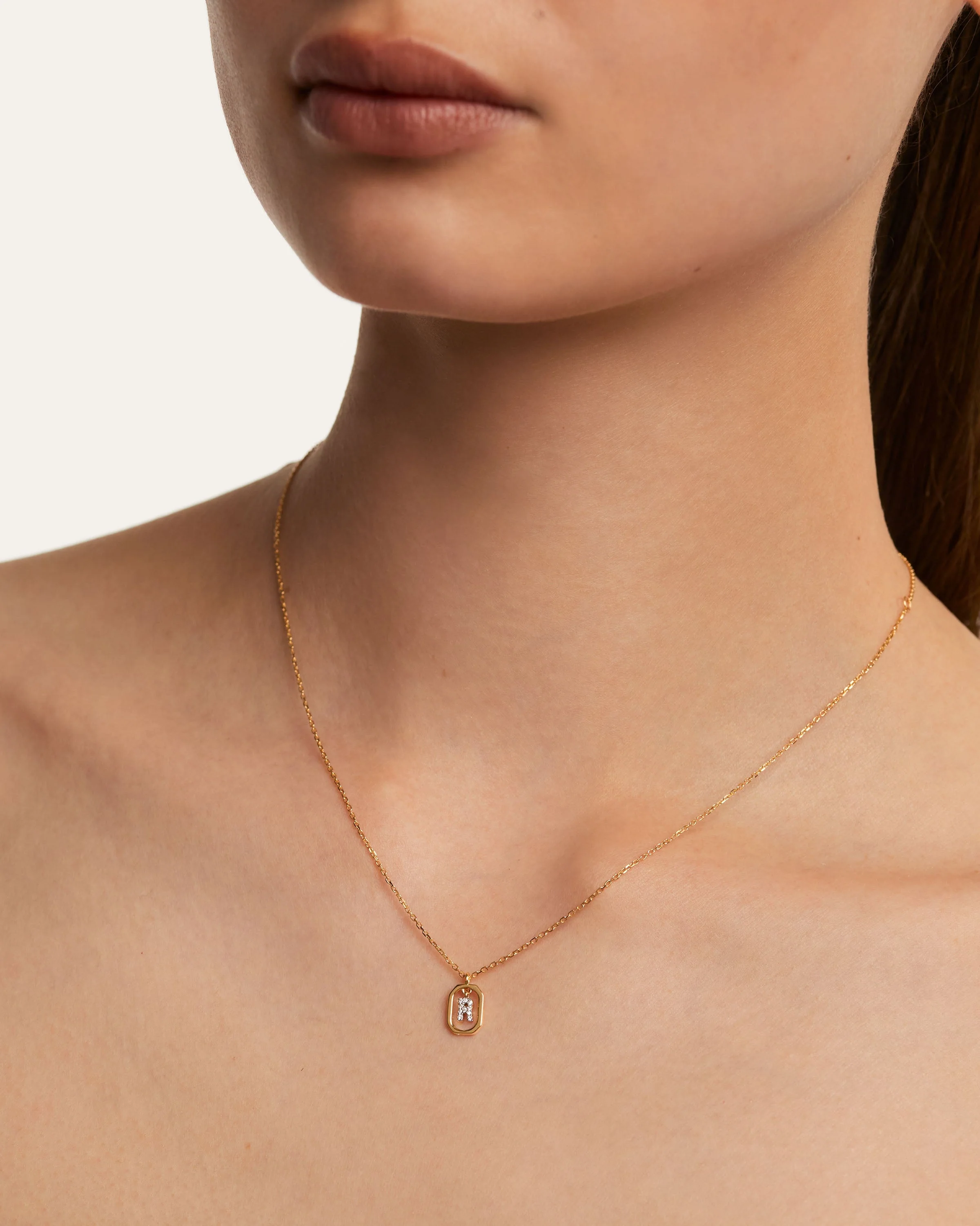 Mini Letter R Necklace