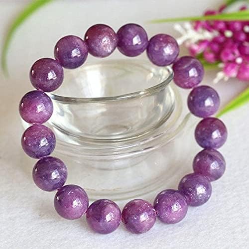 BEADS GEMSTONE 1 Strands Natural Purple Pink South Africa Ruby Stretch Bracelet Round Big beads 12mm 04362 Code-HIGH-23384