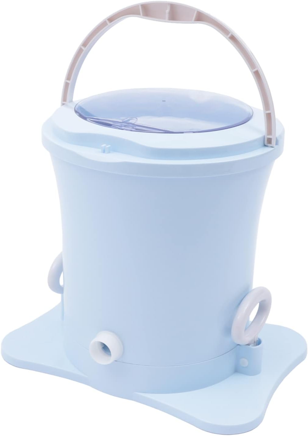 11lbs Portable Manual Clothes Dryer, Non Electric Foot Powered Compact Mini Laundry Spin Dryer Machine for Clothes，RV, Camping, School, Apartment, Dorm(Blue)