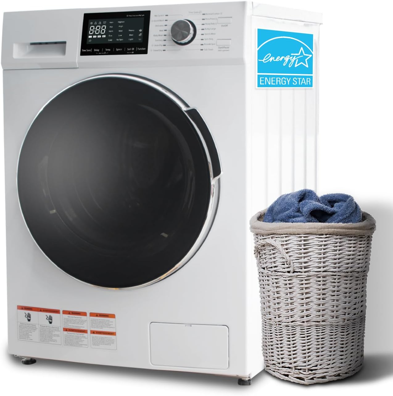 Washer Dryer Combo for RV Ventless, 2.7 cu.ft 120V Portable Washing Machine And Dryer All In One, 24