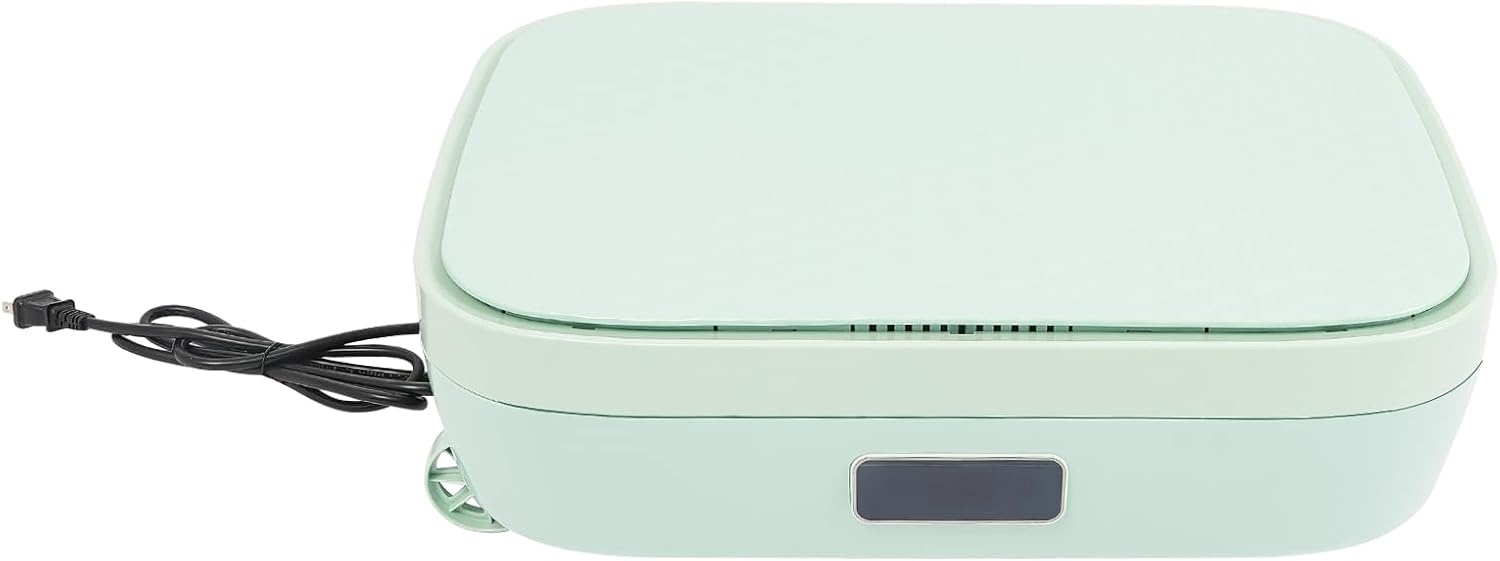 Folding Clothes Dryer, 360° Hot Air Circulation, Household Laundry Drying Machine with Wheels for Drying Clothes at Home, Hotels(110V, YT-GYJ2101, Light Green)