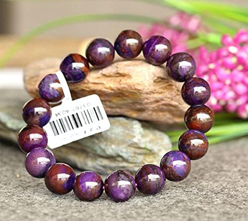 1 Strands Natural Purple Sugilite Stretch Finish Bracelet Round Beads ????? 11.2mm 03761