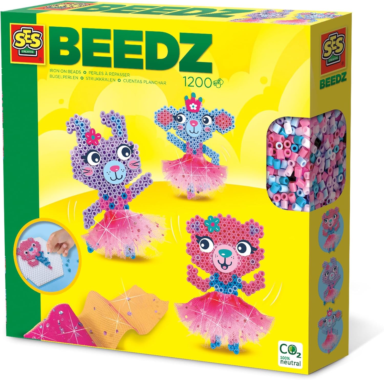 SES Creative 06077 Iron on Beads-Ballerina Animals