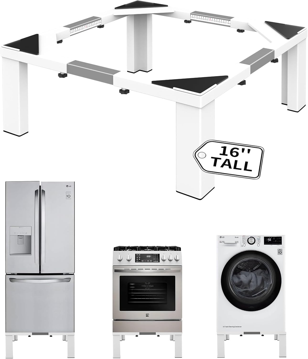 Heavy-Duty All Steel Laundry Pedestal 16