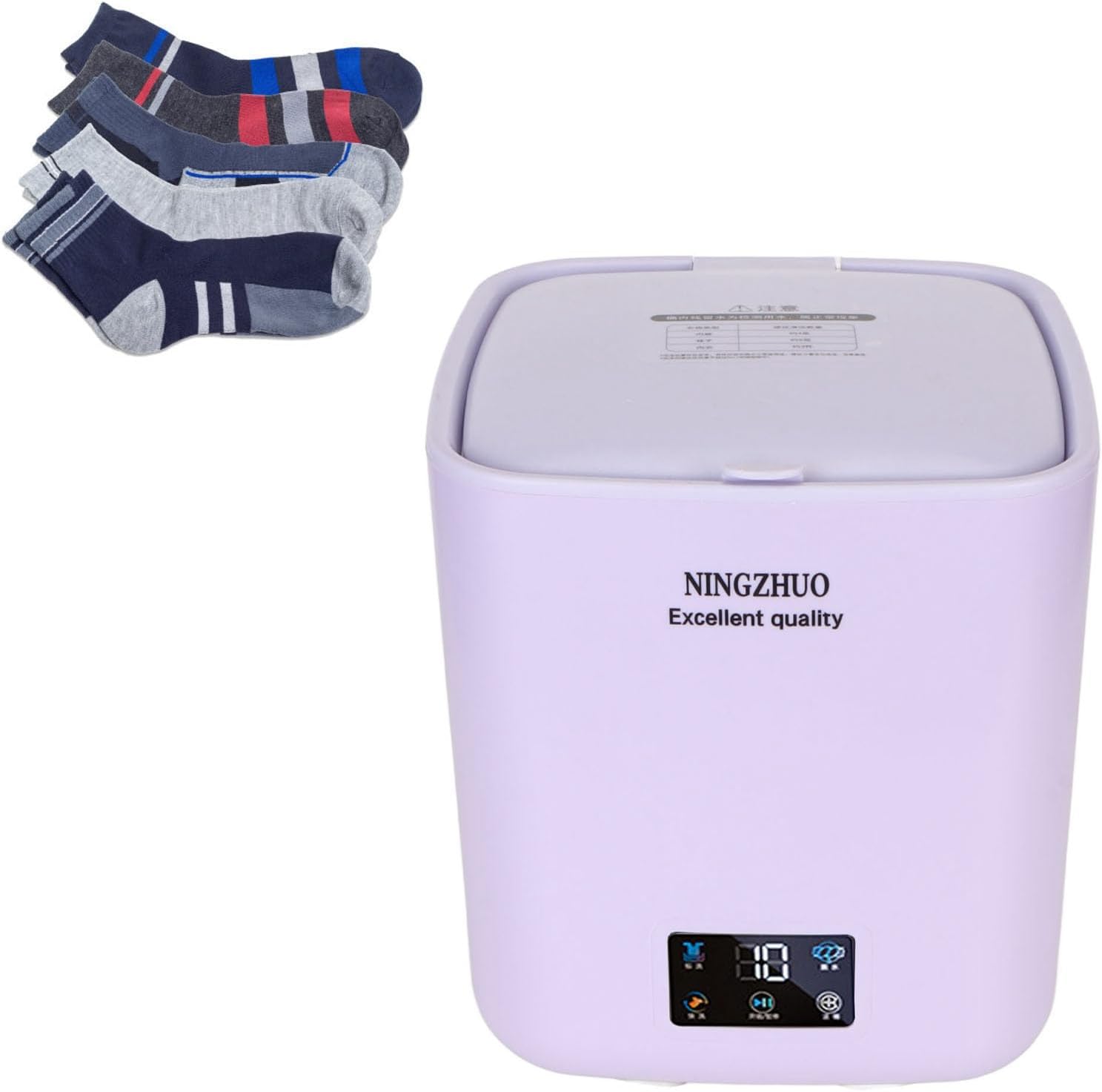 Topyond Automatic Portable Washing Machine 7L Large Capacity with Rotary Drying for Dormitory Family Apartment RV, Mini Washer and Dryer Combo,Portable Washer for Small Spaces (US Plug 100‑240V)