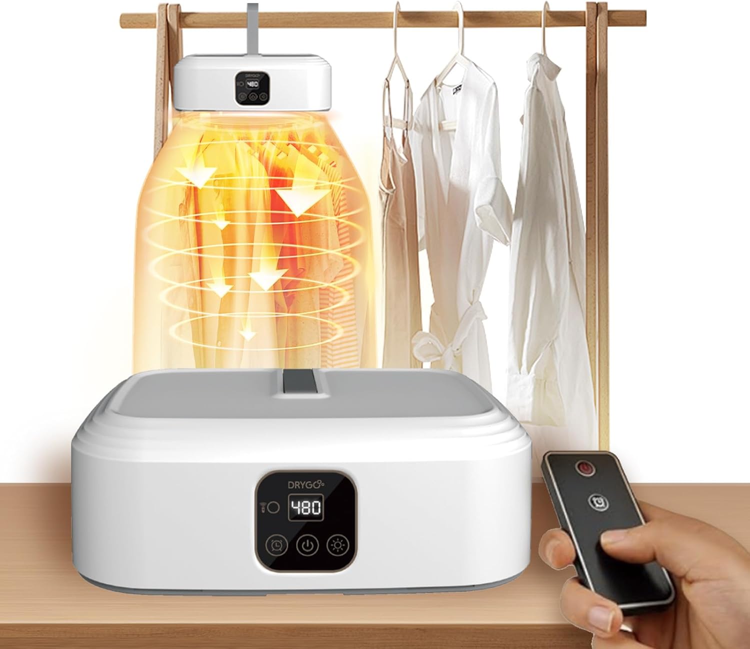 Drygo Xpress Dryer | Portable Foldable Mini Electric Dryer, Ideal Winter Gift, 30-Min Quick Dry, UV Baby Clothes Cleaning, Travel, RV, Camping, Apartment, Secadora de ropa