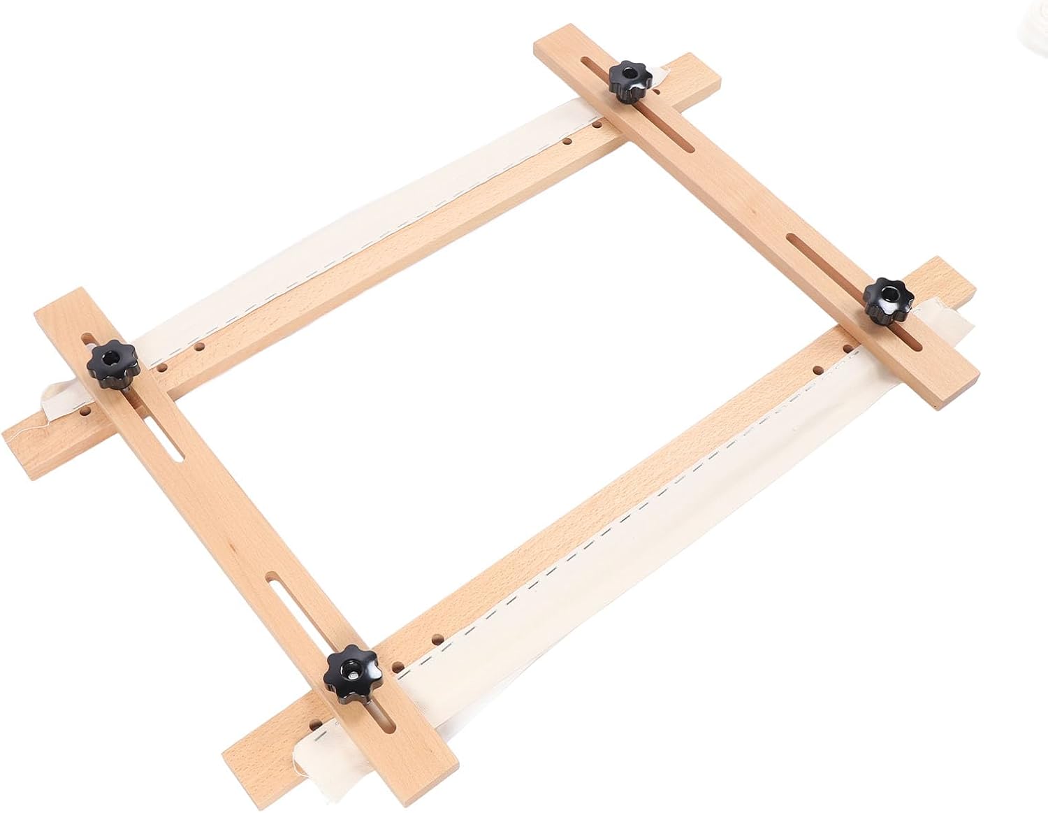 Stylebest Needlepoint Stretcher Frame, Adjustable Embroidery Tapestry Scroll Frame 70x50cm with Desktop Clamp for Stitching Sewing Beading, Beechwood Construction