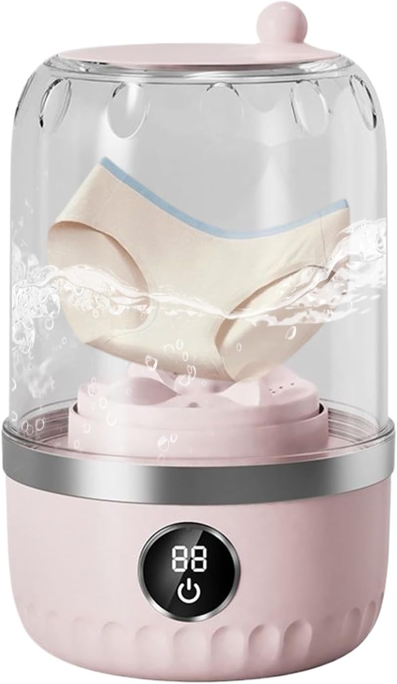 Portable Mini Washing Machine,1L Underwear Washing Machine | Clothes Laundry Fabric Appliances for Apartments Dormitories Travel Camping Hotels Socks