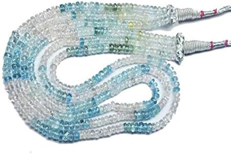 Natural Multi Aquamarine Faceted 17 inch 4-5 mm Code-HIGH-60811