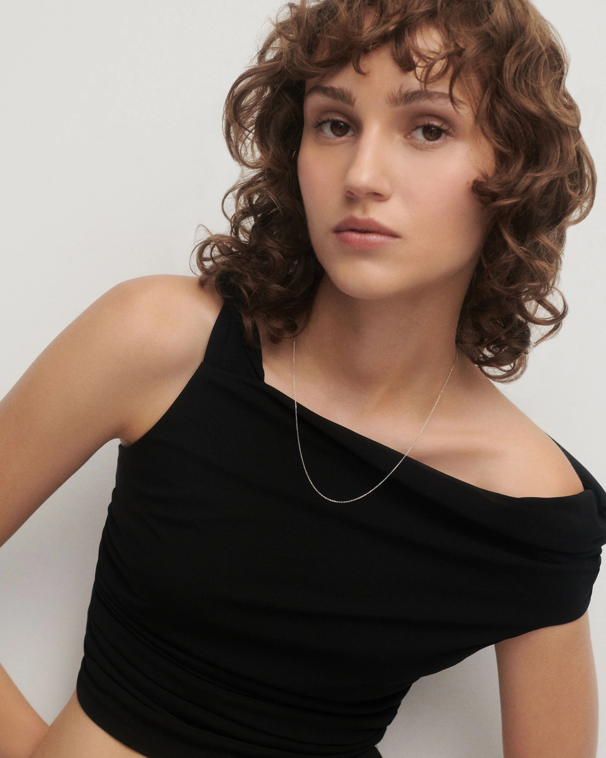 Essential silver chain necklace