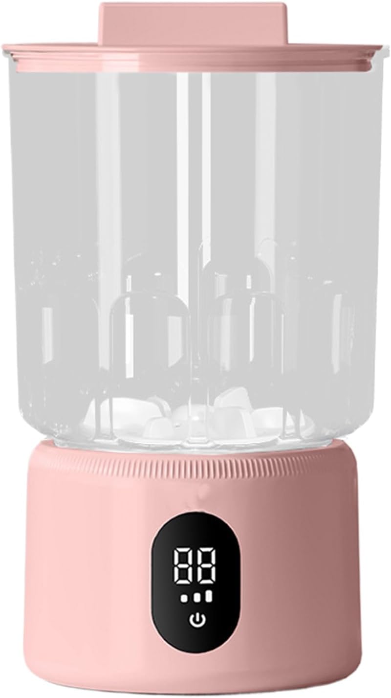 Portable Mini Washing Machine For Underwear - Cordless Compact Washer | Underwear Washing Machine | Rechargeable Panty Washer | Cordless Travel Mini For Delicate Fabrics, Towels, Socks, Baby C