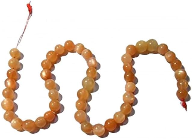 Peach Moonstone Beads, 6-7 mm Size, 11