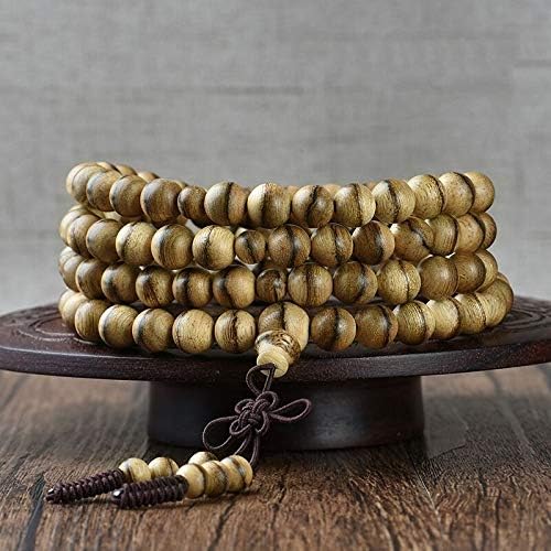 GLW Malinao Agarwood 108 Prayer Beads Genuine Natural Wild 7mm #4418