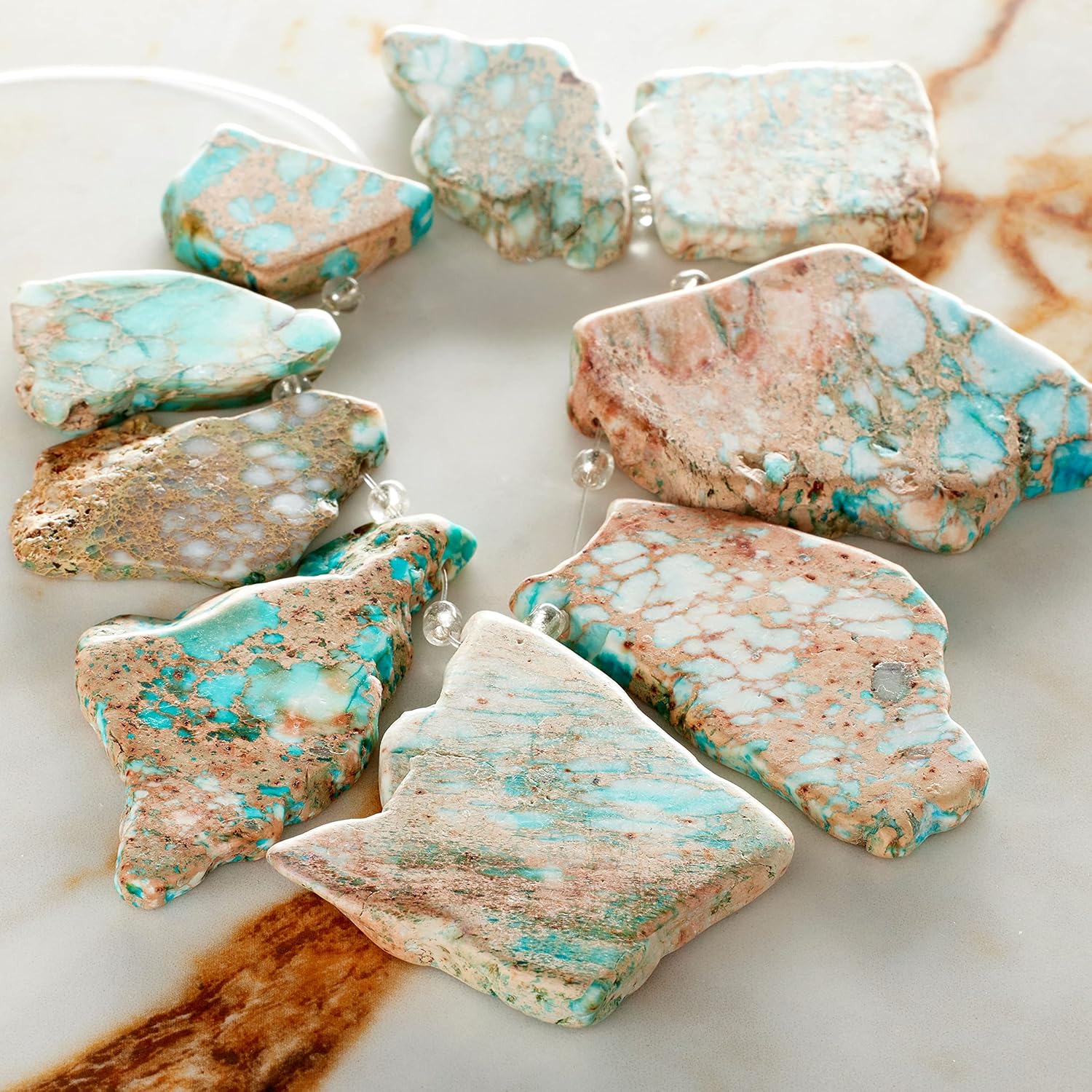 Bead Landing Green Imperial Jasper Nugget Beads, 12 Pack