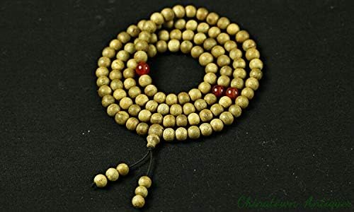 GLW Indonesia Tarakan 8 Mm Natural Wild Agarwood Aloewood Mala Prayer Beads #3023