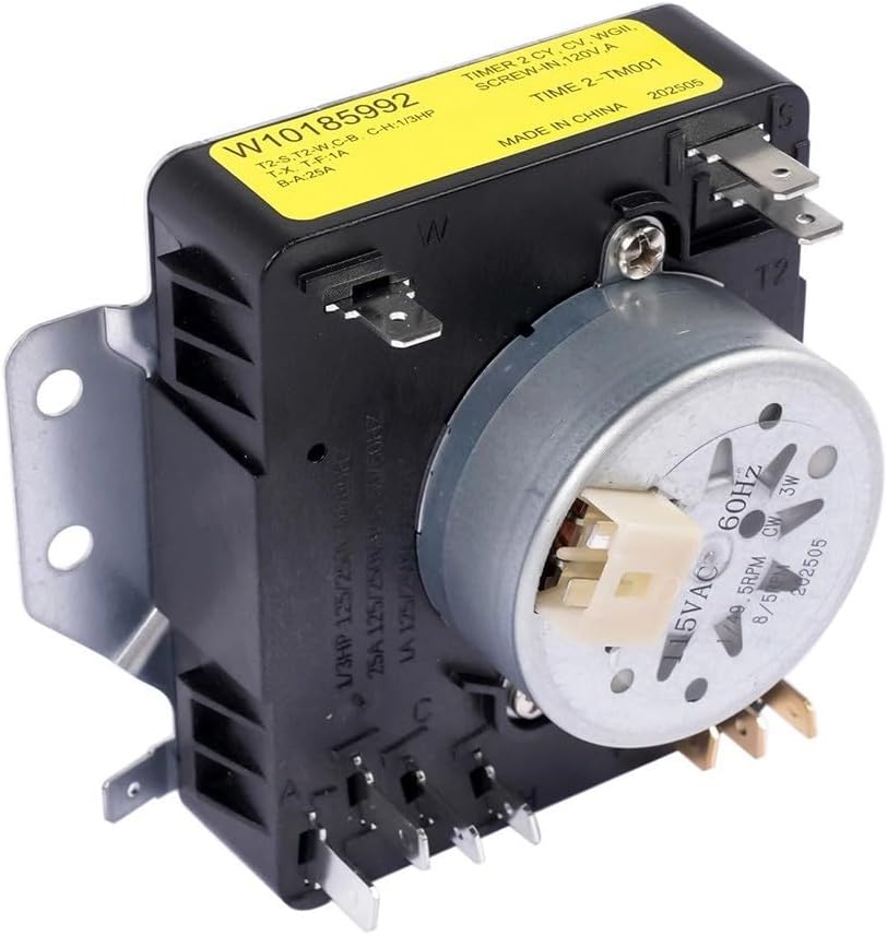 Dryer Timer Control W10185992 WPW10185992 For Whirl-pool MEDC465HW0 MGDC465HW0 And More Models, Accurate Drying Time For Home Laundry Appliances