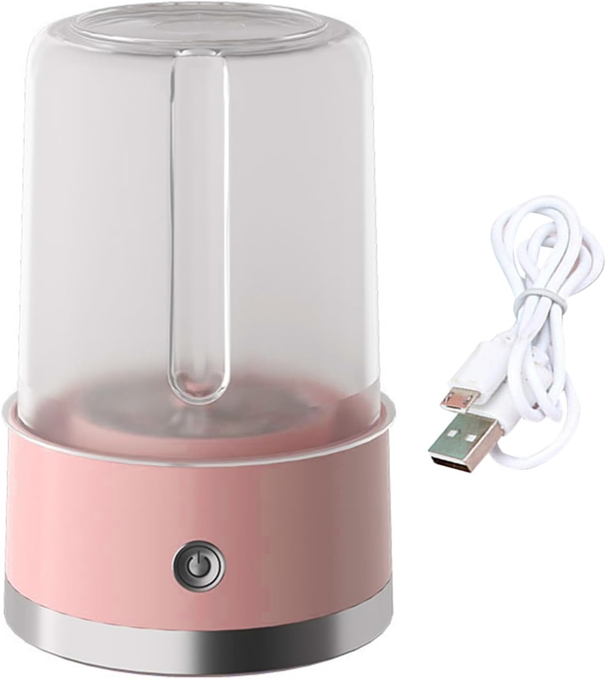 Portable Washing Machine 1L,Rechargeable Mini Laundry Machine,4000mAh Battery,Portable Laundry Machine for Underwear Small Clothes,Suitable for Apartment,Hotel,Camping,RV (Pink)
