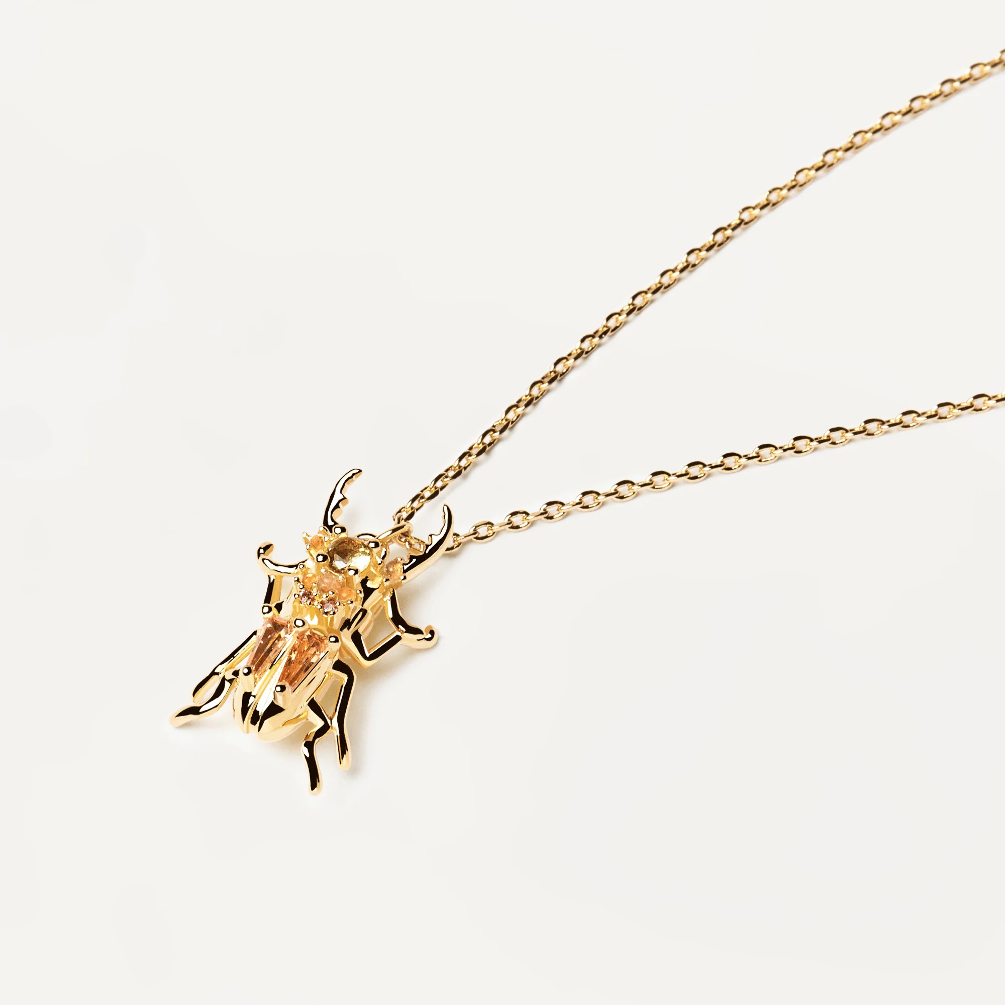 Courage Beetle Amulet Necklace