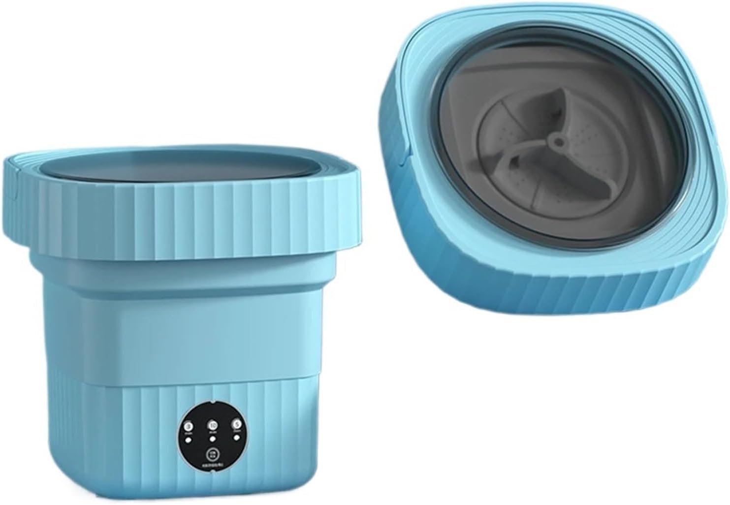 Portable Washing Machine, 10L Folding Mini Washing Machine Portable Underwear Socks Baby Small Washer With Dryer For Clothes Travel Home,for Apartments, Homes, and Dorms(Blue)