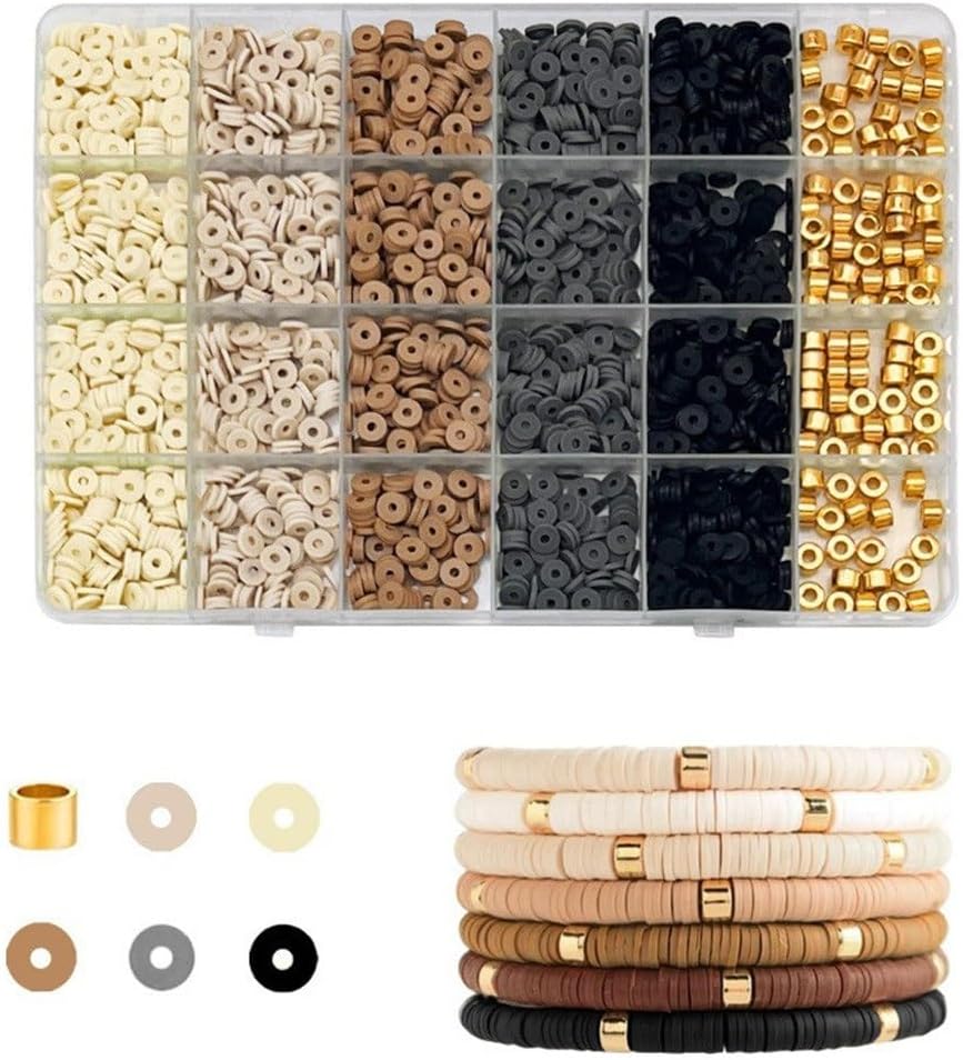 SIDUFHAOPKLL 2350 Piece DIY Bracelet Kit Girls Clay Bead Making