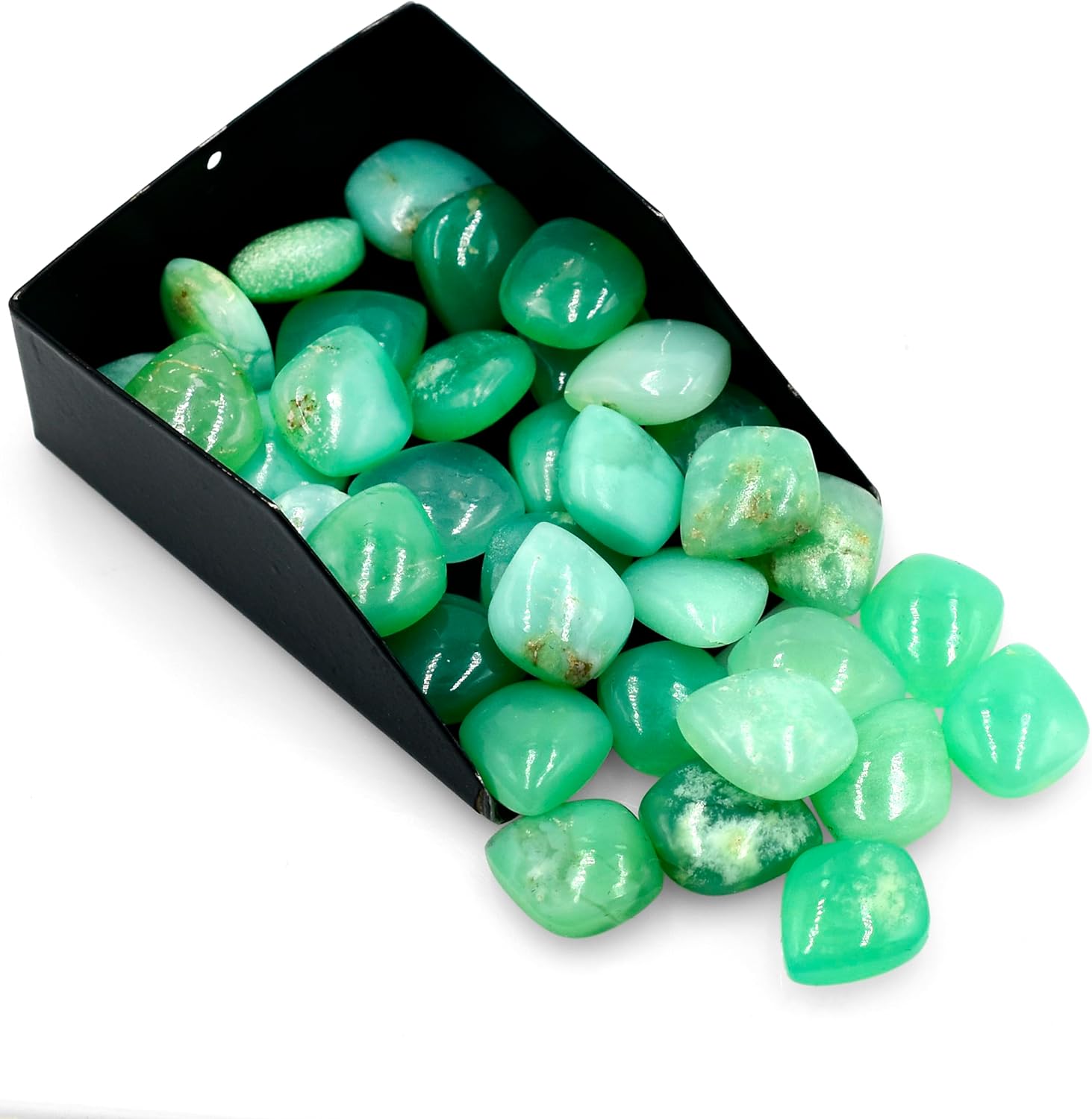 Chrysoprase Natural Stone Crystal Beads - Jewelry Making 10X12 mm Leaf Shape Faceted Loose Gemstone Briolette Plain Cut Wholesale Lot DIY Stones Bead Supply